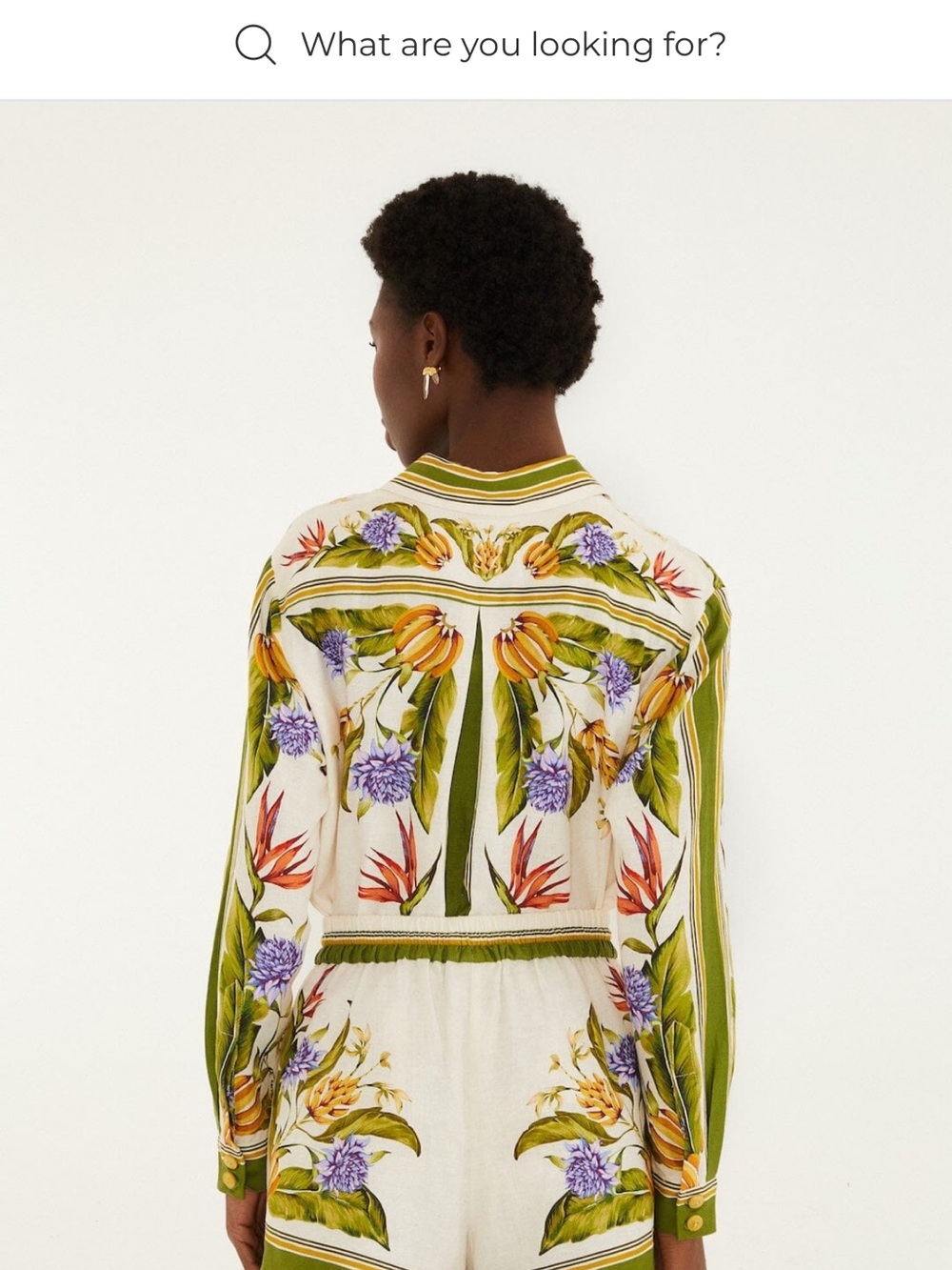 Farm Rio Floral-Print Button Front Blouse - Picture 5 of 10